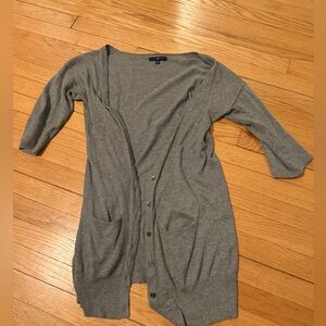 Gap Gray Merino Wool Cardigan XS